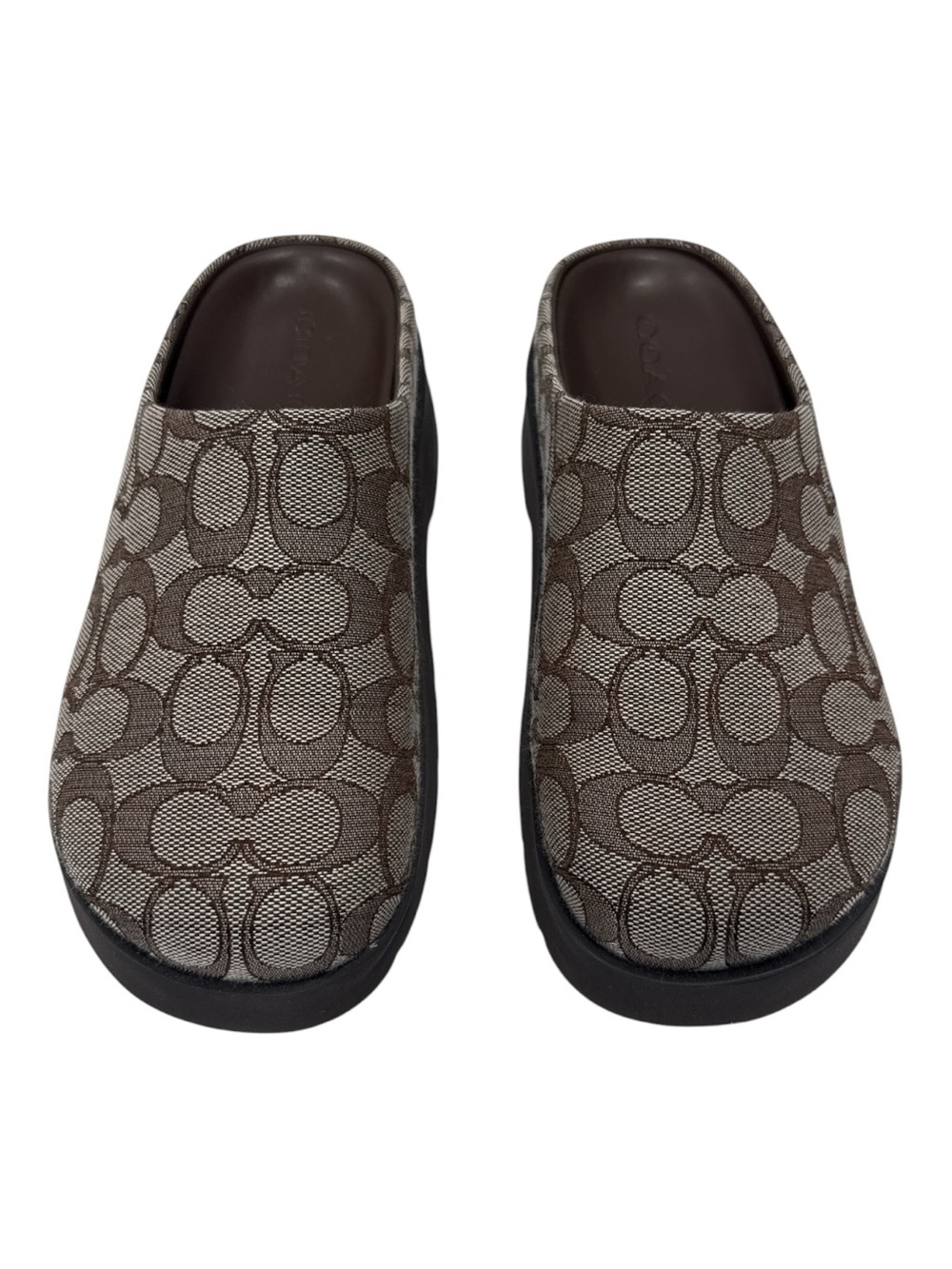 Coach Link Mule In Signature Jacquard size 6 - Picture 4 of 8